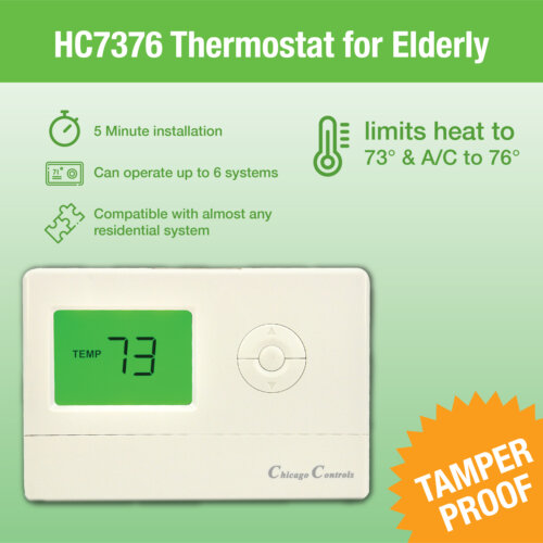 HC7376 Thermostat for Elderly